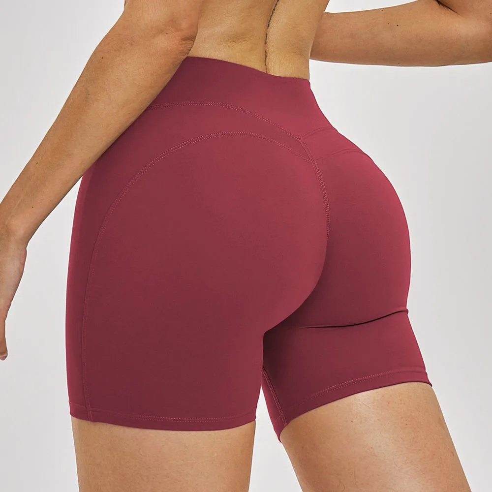 Women's Summer High Waisted Yoga Shorts Solid Color Yoga Leggings Cycling Workout Short Female Fitness Shorts Shorts Yoga Shorts