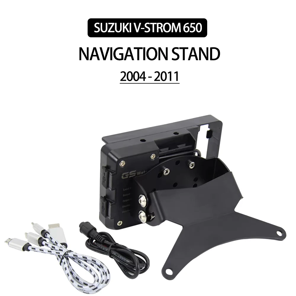

Новый держатель для телефона Suzuki DL650 V-Strom 650 2004-2011 DL1000 V-Strom 1000 2004-2013, подставка-держатель, GPS-навигатор, пластина, кронштейн
