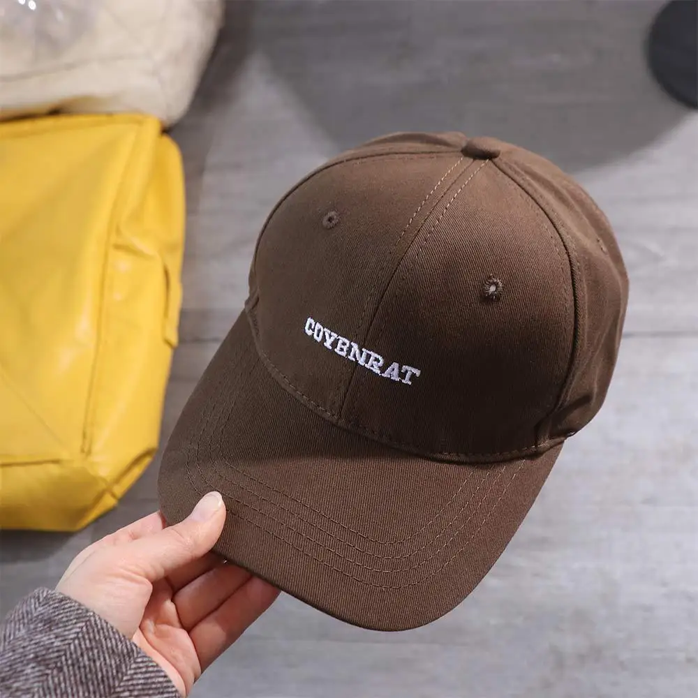 

Cotton OverSize Baseball Cap Adjustable Washable Vintage Duck Tongue Cap Letters Anti-UV Large Head Circlet Cap Riding Running