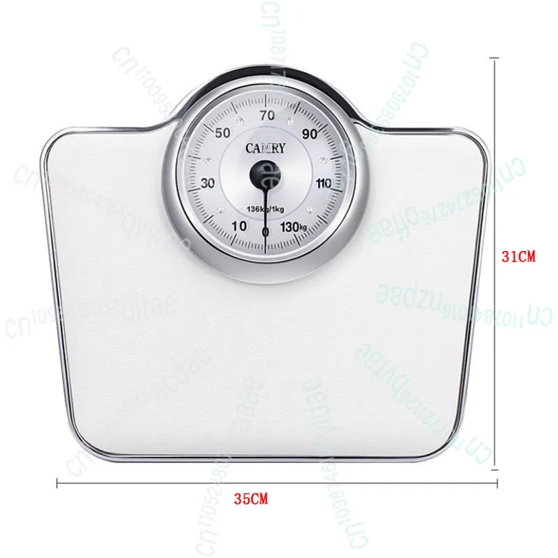 Balança de saúde de mostrador clássico sem bateria DT605E - Balança de banheiro mecânica analógica retrô