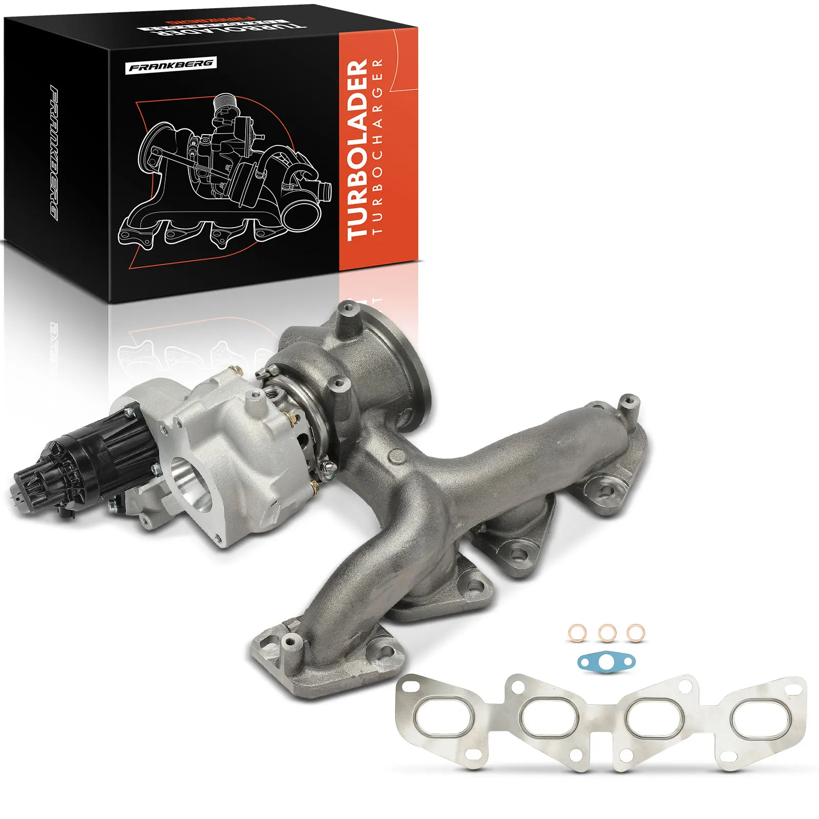 Frankberg 1x Turbo uitlaatspruitstuk unit voor Nissan Juke Pulsar Hatchback Qashqai II SUV X-Trail Renault 3 Q0121207