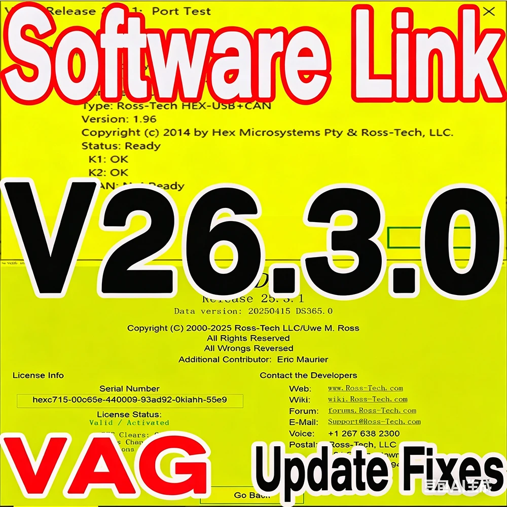 

26.3.0 VAGC0M SOFTWARE Download LinK Win10 UPDATE VAG C0M Program OBD2 Scanner USB Interface FOR VW AUDI Skoda Seat Unlimited