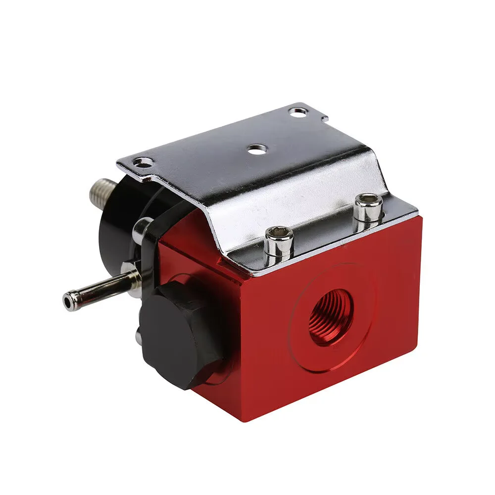 OSIAS nowy 100xkPA 160PSI aluminiowy regulowany Autos regulator ciśnienia paliwa z manometrem + wąż przewodu paliwowego AN6 + zestaw końcówek złączek — zdjęcie 3