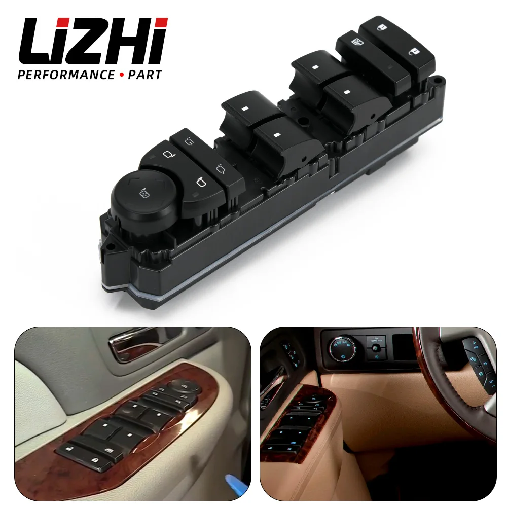 

Front Driver Side Power Window Control Switch For GMC Sierra 1500 2007-2013 Window Lift Switch 20835553AC