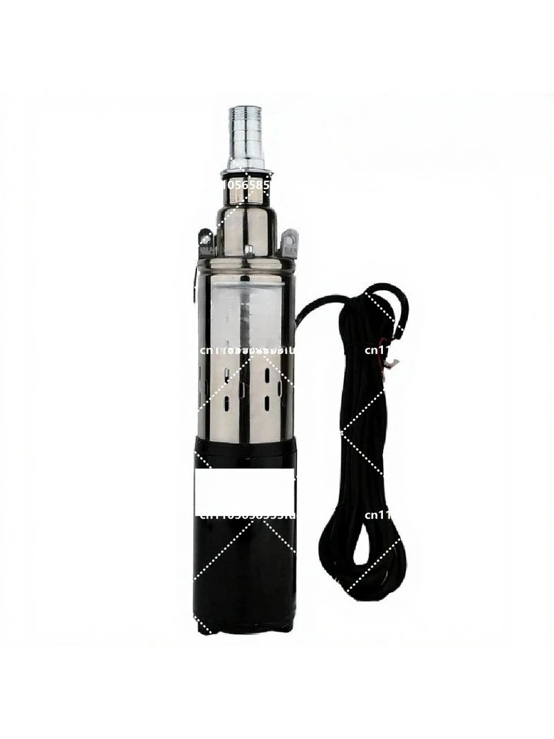 12V DC Submersible Deep Well Pump for Garden Irrigation, Solar Powered Screw Pump for Agriculture