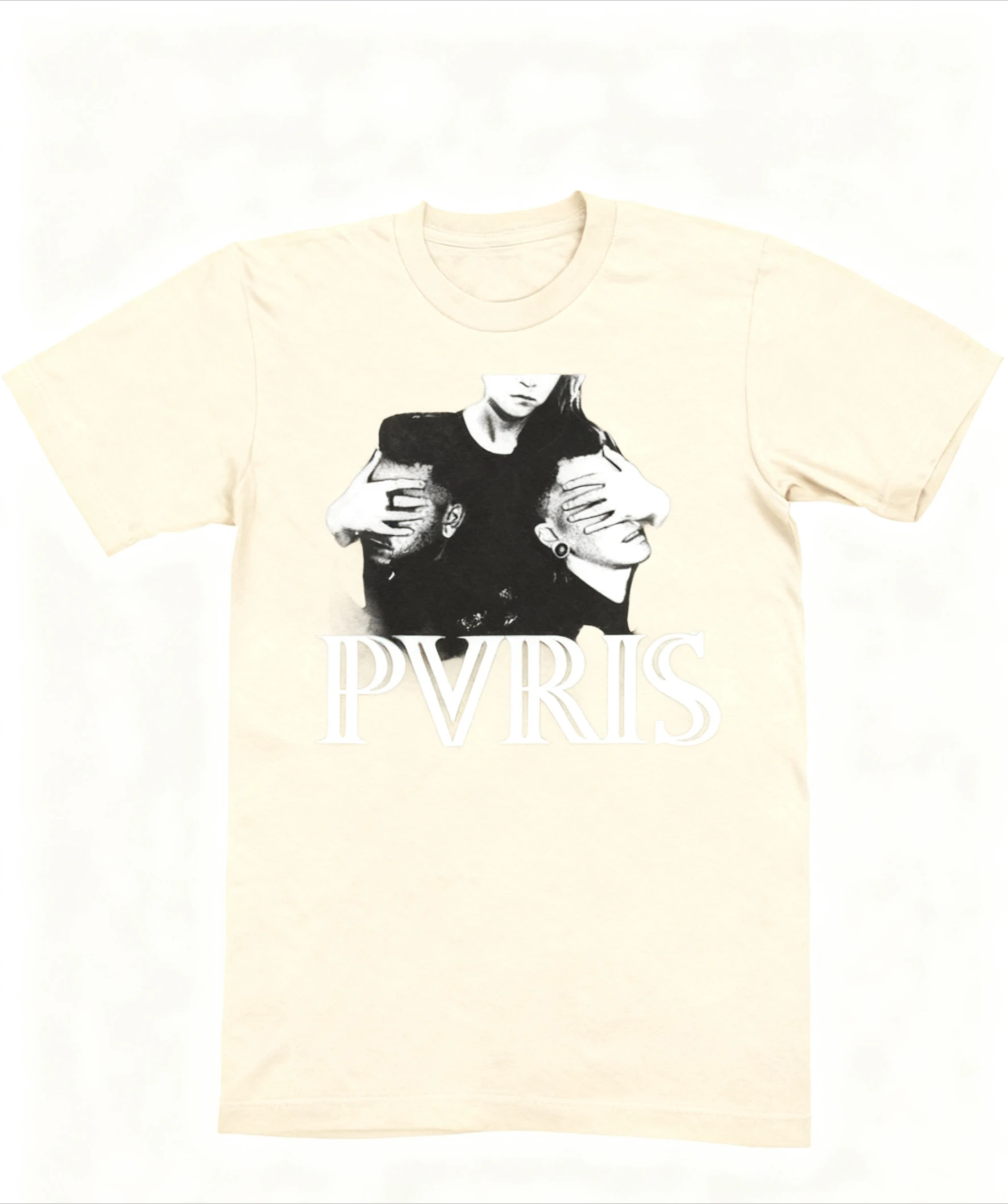 تي شيرت برسومات فرقة الروك PVRIS - تي شيرت قطني أسود للرجال والنساء مع طباعة فنية للموسيقى البديلة | ملابس الشارع المريحة لمحبي PVRIS #3