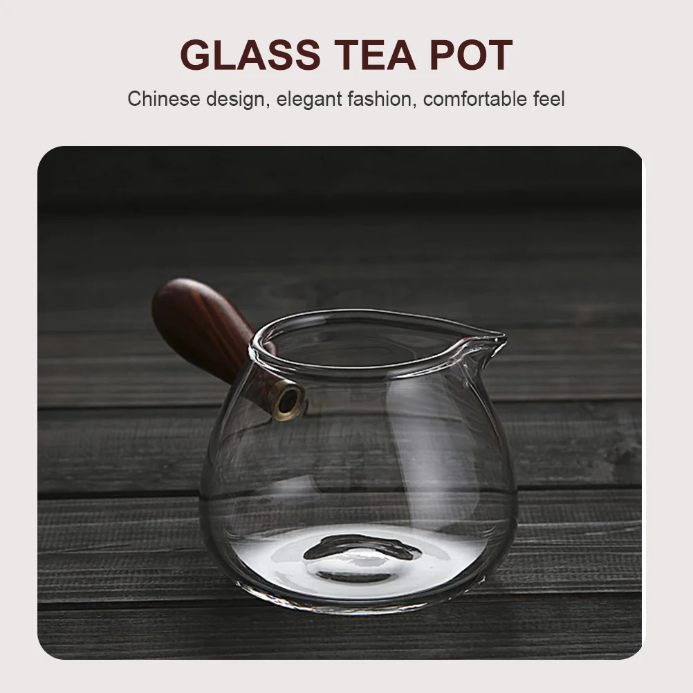 

Household Tea Pot Side Handle Glass Multi-Function Transparent Convenient Practical Tea Maker Office Home Gift