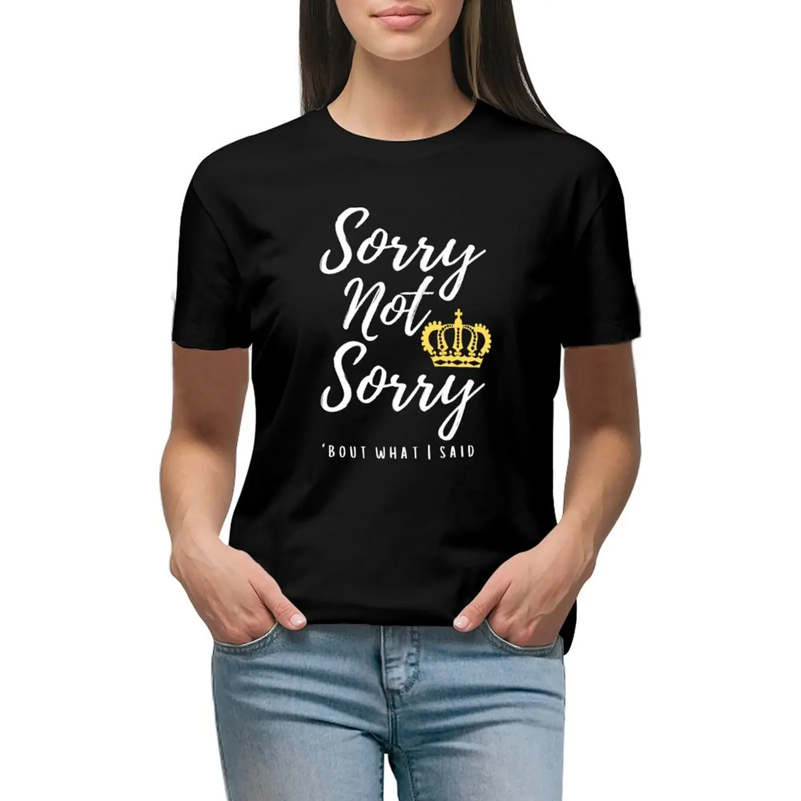 

Copy of Best Seller - Sorry not sorry six the musical T-Shirt blanks Aesthetic clothing oversized workout shirts for Women