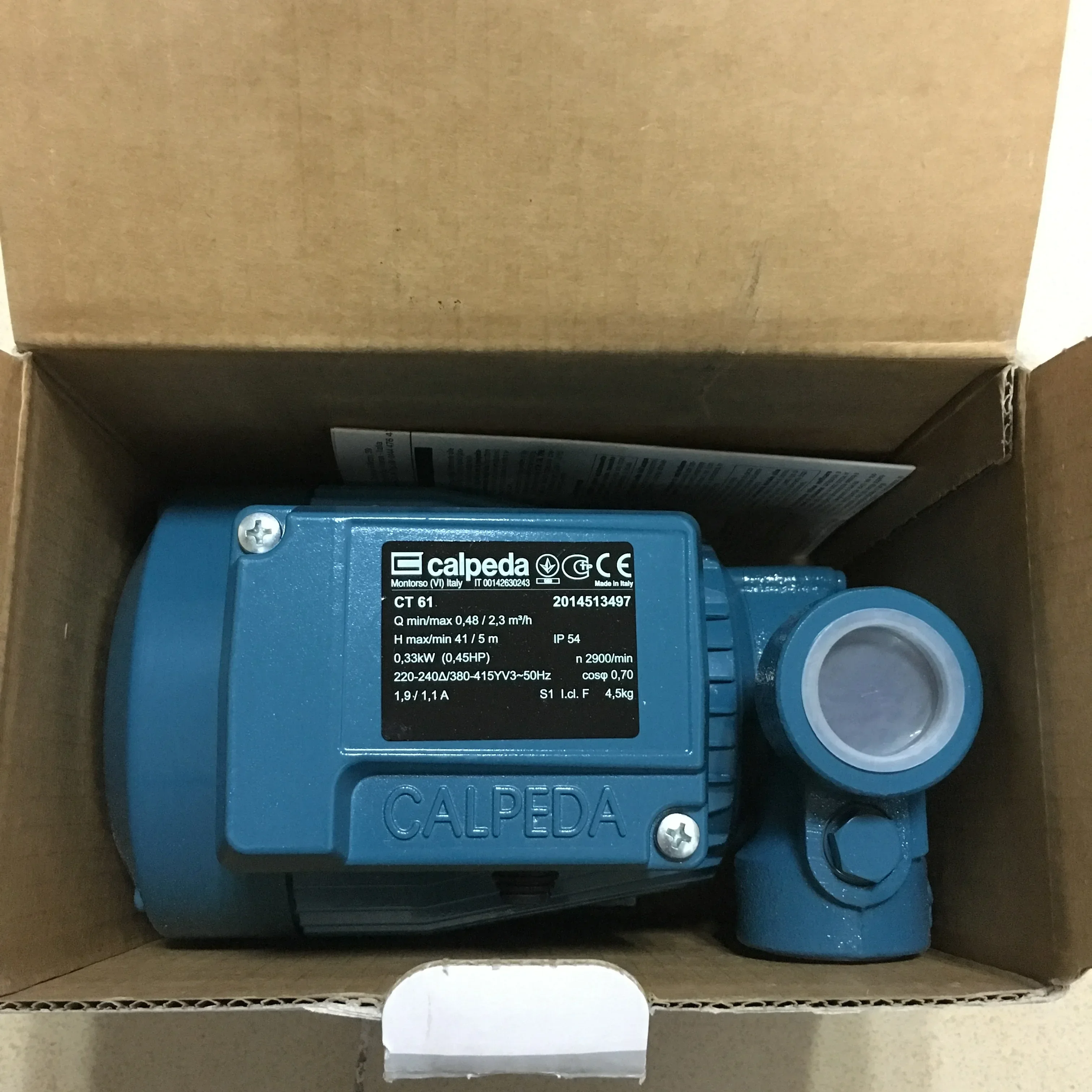 Водяной насос Италия Calpeda Copeida CT61/CTm61