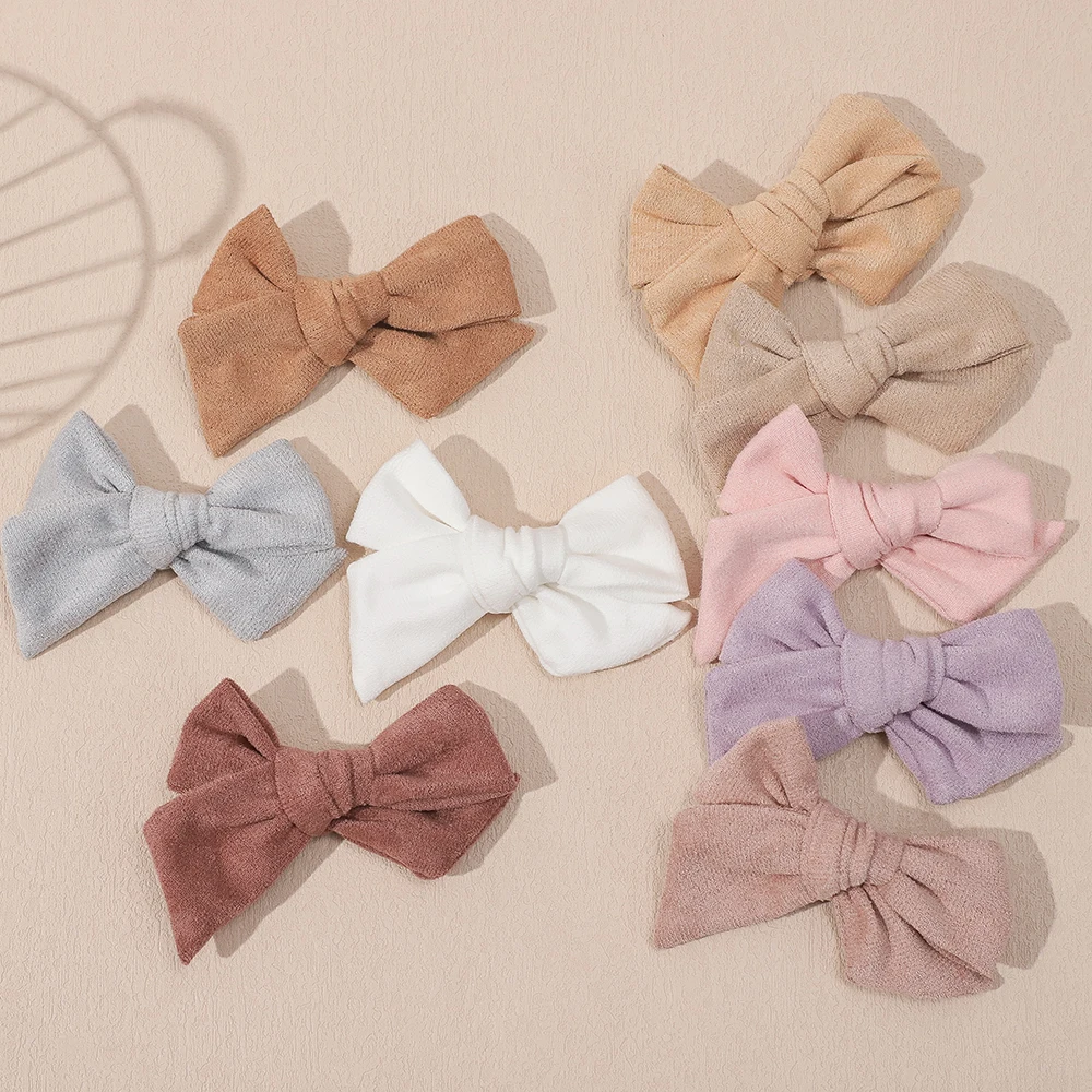 Solid Kawaii Hair Bow Clip for Baby Girls Kids Fashion Hairpin Photo Props Accessories Child Barrettes Headwear Hair Accessoires