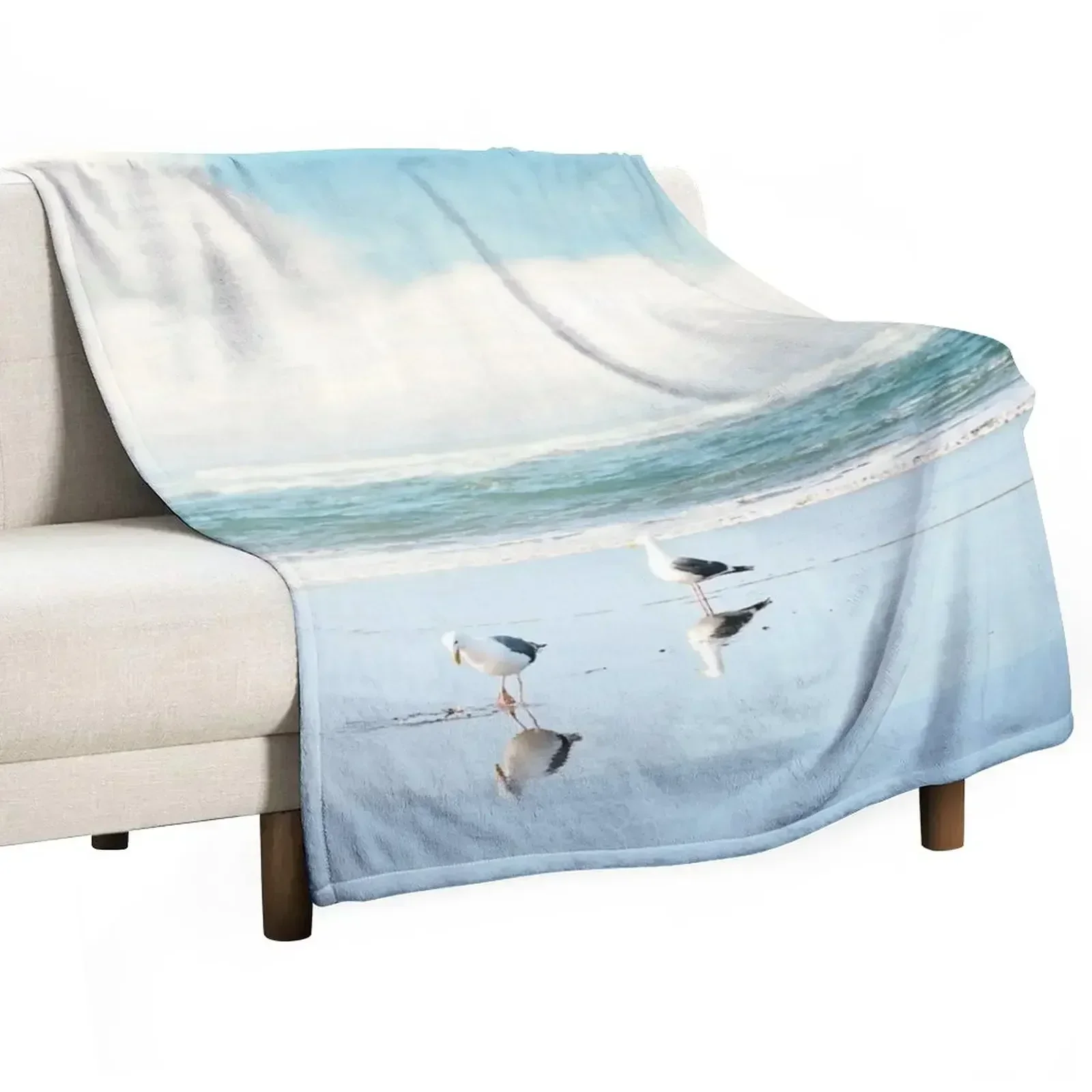 ocean reflections Throw Blanket Heavy Thermals For Travel Blankets