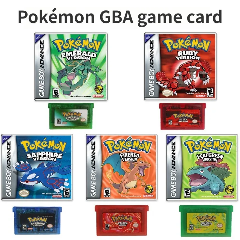 

GBA Boxed Game Card Pokémon HD Vector Cover Boxed Game Card