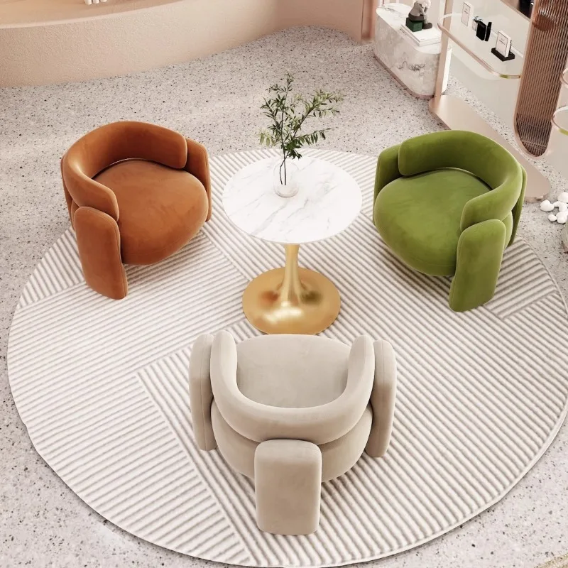 Single sofa chair minimalist living room leisure reception negotiation single chair