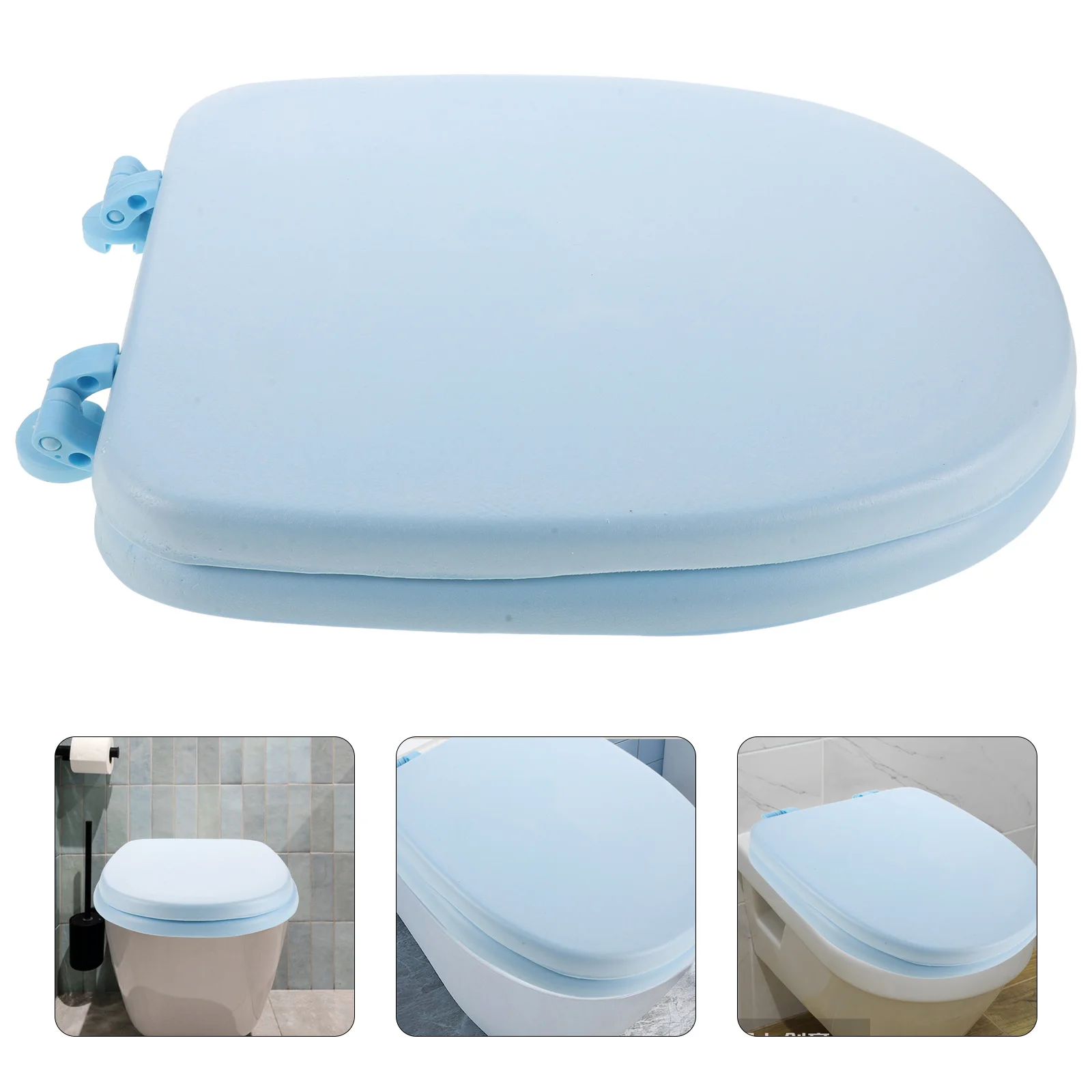 

Foam Toilet Seat Soft Comfortable Universal Replacement Toilet Seat Lid Durable Bathroom Accessory Bathroom Accessory