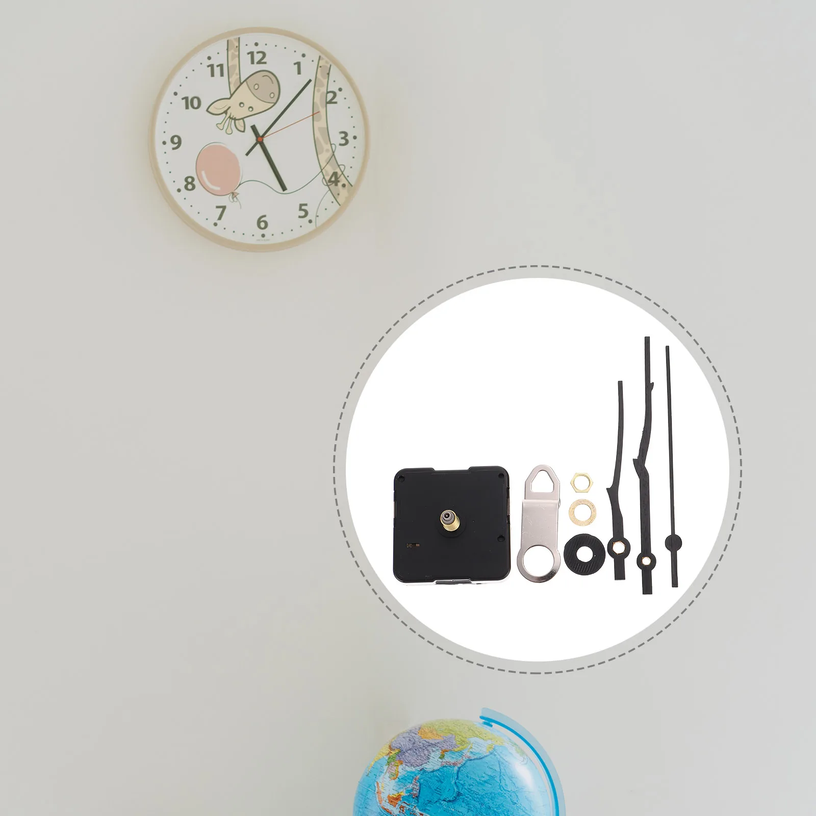 

1 Set Wall Movement Operated Hands Motor Kit Diy Clock Making Durable Lightweight Replacement Mechanism Wood Plastic