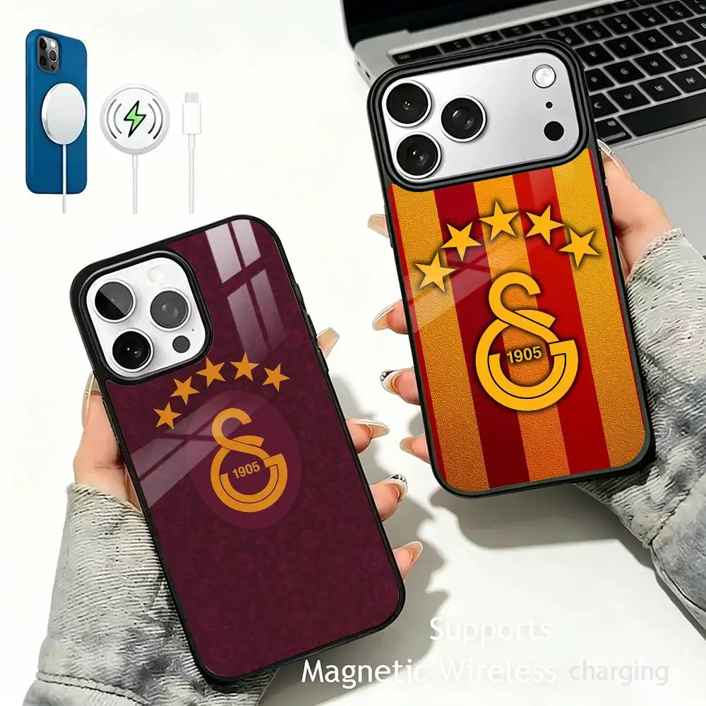 

Classic G-Galatasaray S-SK pattern 1905 Phone Case For IPhone17 16 15 14 13 12 11 Pro Max Plus Wireless Charger Cover Funda
