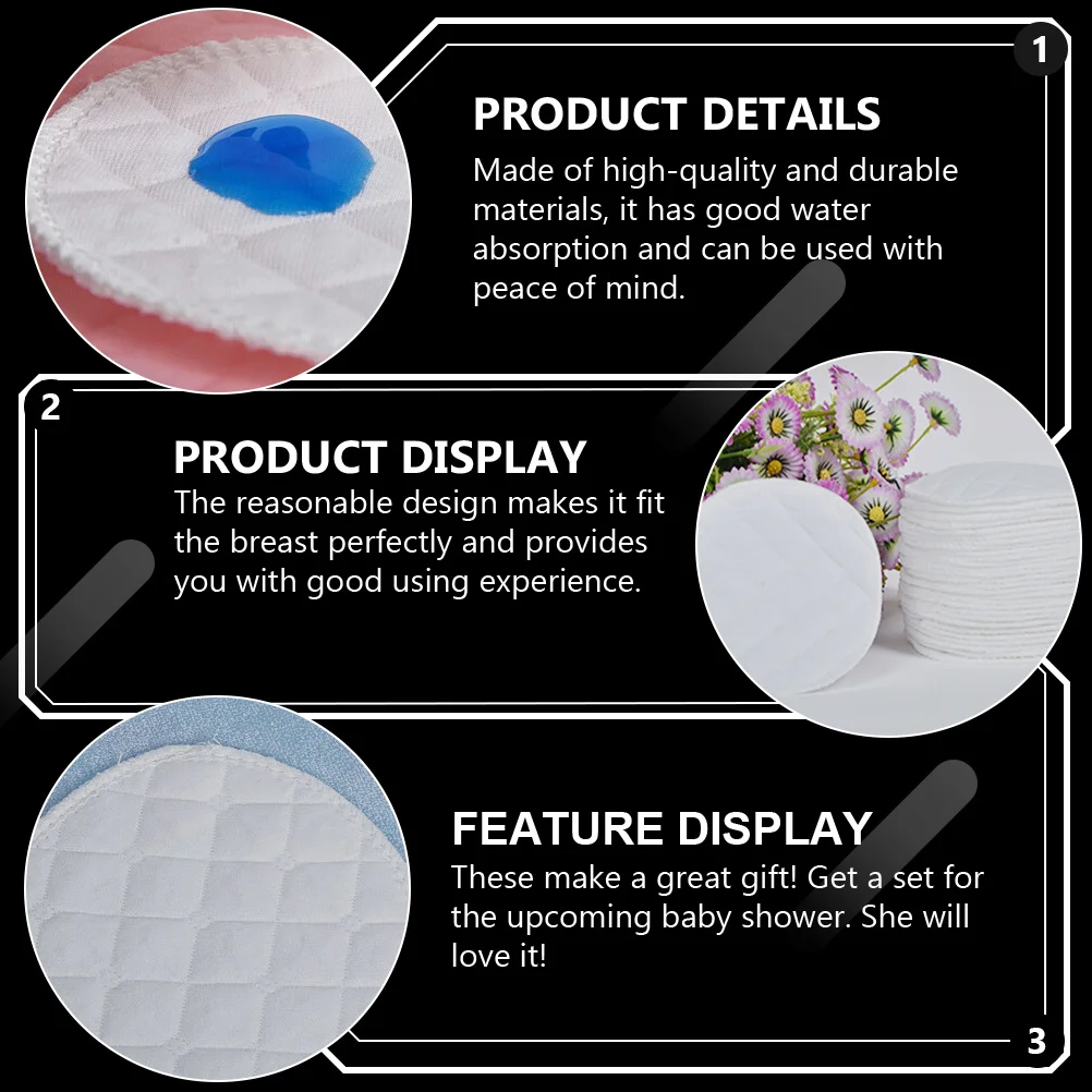 

20Pcs Leakproof Washable Reusable Breast Pads for Nursing Breathable Nursing Pads for Breastfeeding Moms