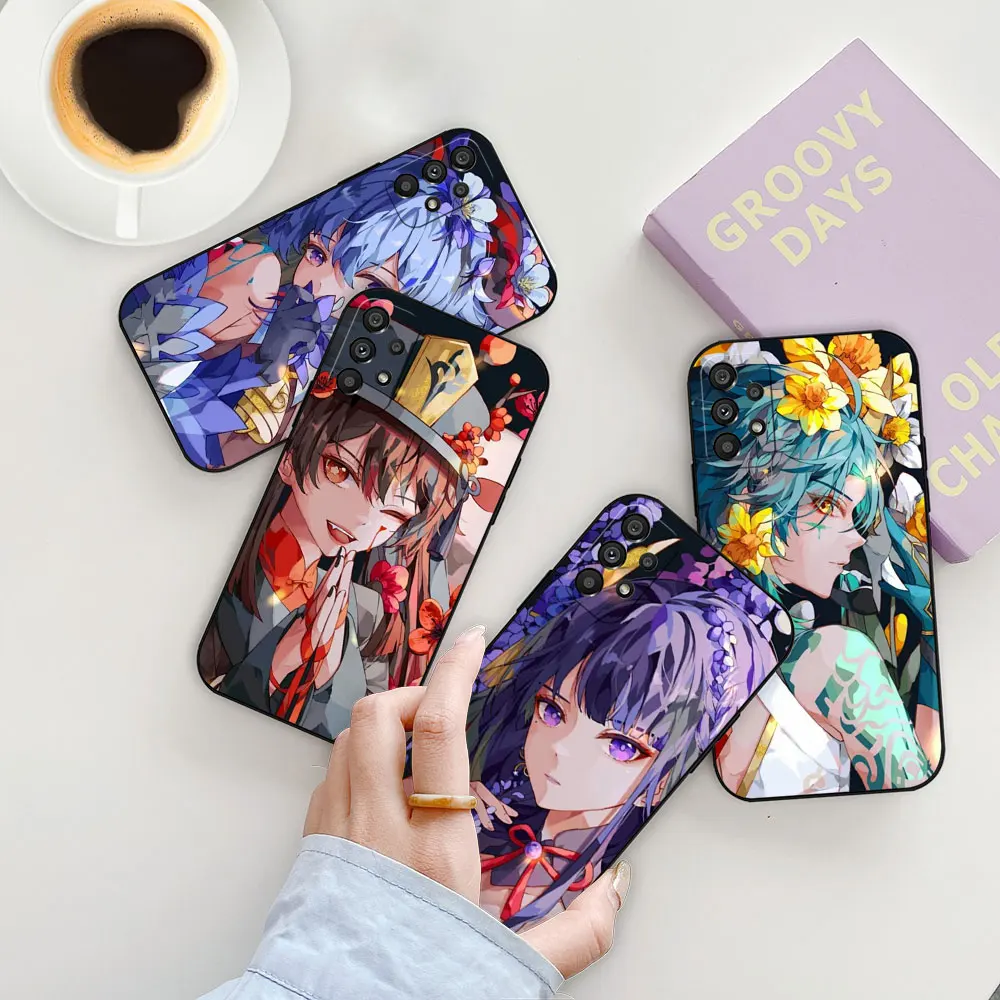 

Cartoon Genshin Impact Phone Case For Samsung Galaxy A73 A72 A71 A55 A54 A53 A52 A51 A90 A80 A70 A42 A35 A34 A33 A32 A31 Cover