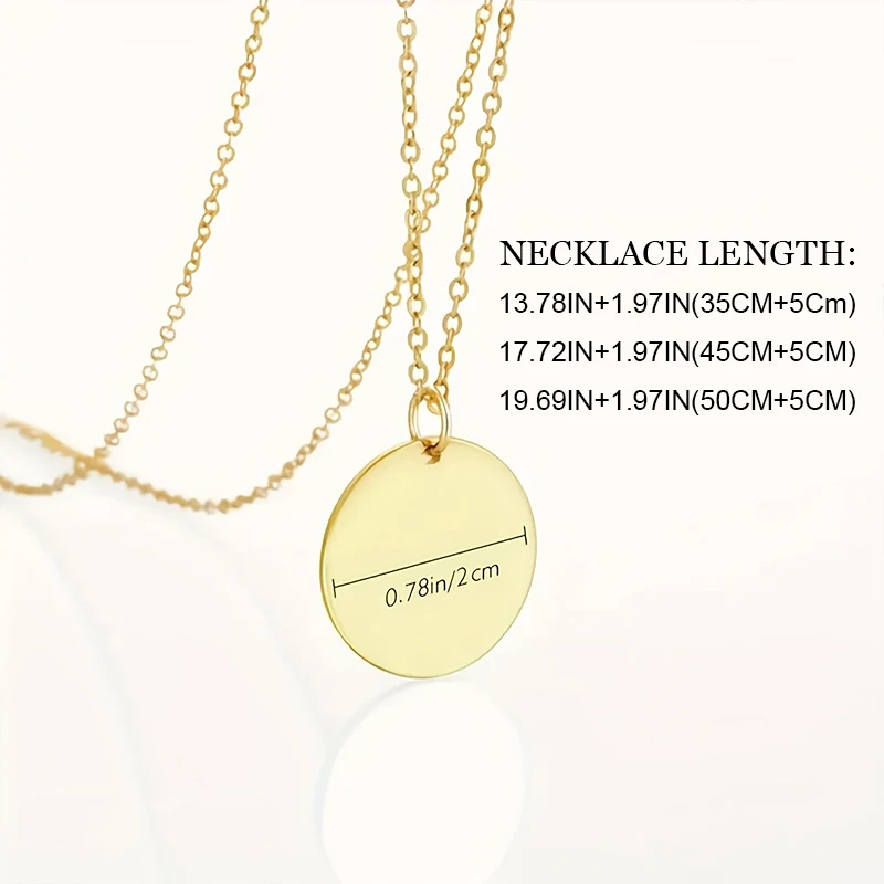 Personlized Customized Photo Necklace Stainless Steel Laser Engraved Pendant With Adjustable Thoughtful Gift For Medical Workers