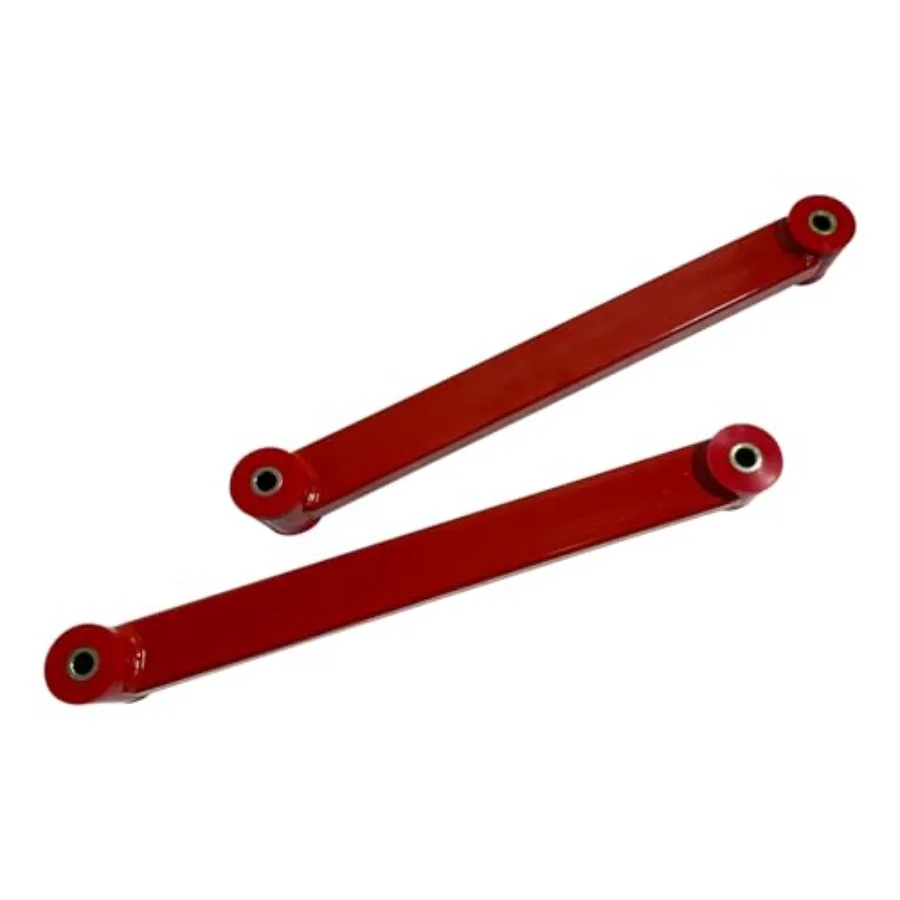 2005-2010년형 포드 머스탱 2도어용 후방 고정형 상하 컨트롤 암, 레드 파우더 코팅 마감 서스펜션 컨트롤 암