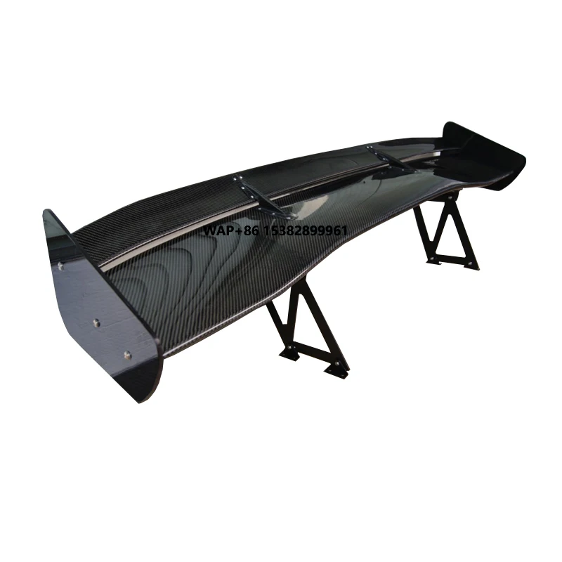 

Real Carbon Fiber AO Style Rear Spoiler Wings Universal Auto Tail Spoiler for Cars Double floors
