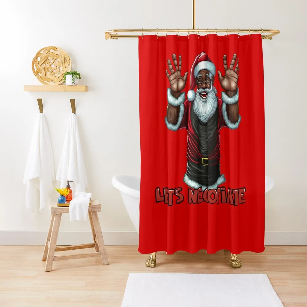 

Black Santa Shower Curtain For Bathroom Shower Shower For Bathroom Set Toilet Accessories Bathroom Deco Curtain