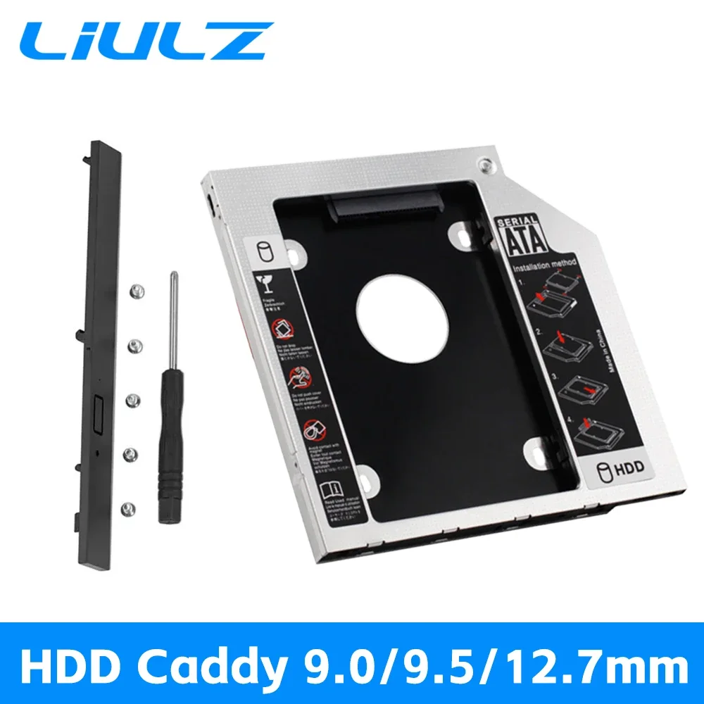 

SK 9mm 9.5mm 12.7mm Aluminum Hdd Caddy SATA 3.0 for 2.5'' SSD Case Hard Disk Drive Adapter for Laptop PC