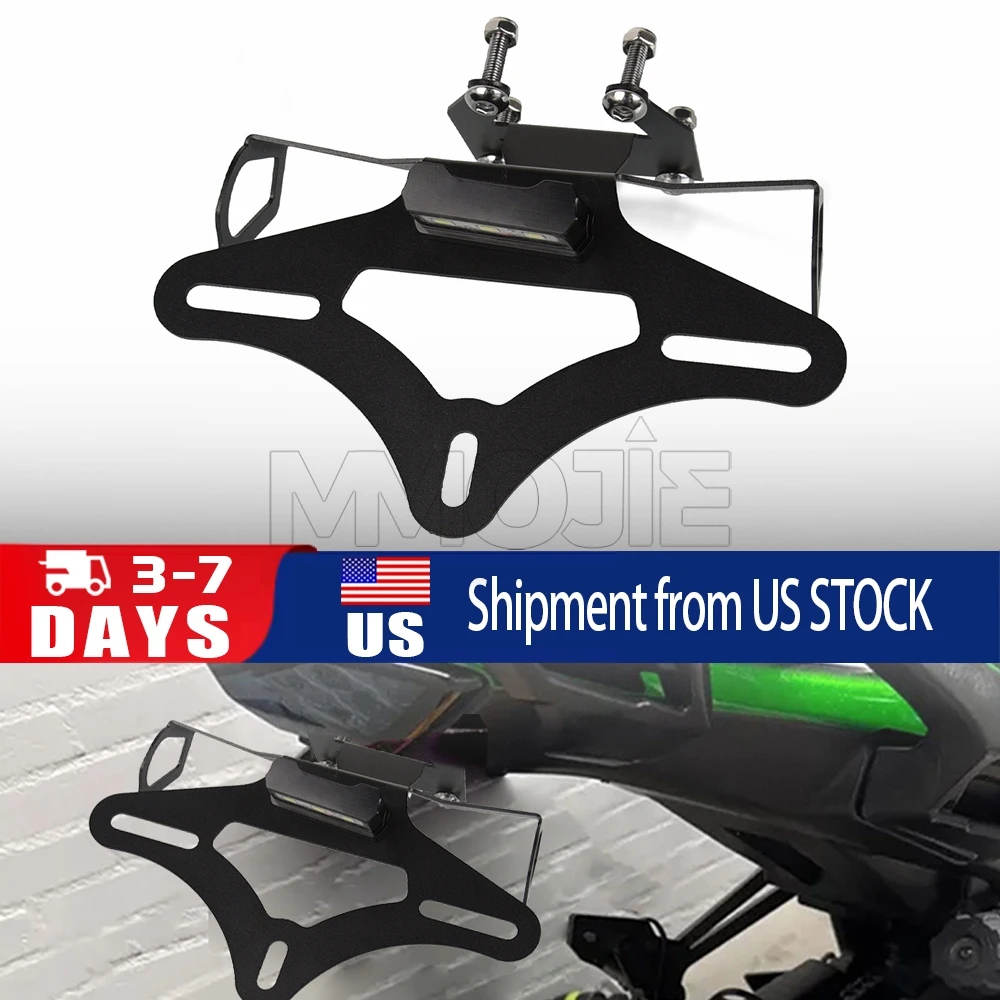 

For Kawasaki Z900 Z 900 2017 2018 2024 2025 2023 Motorcycle Fender Eliminator License Plate Frame Number Plate Holder Tail Tidy