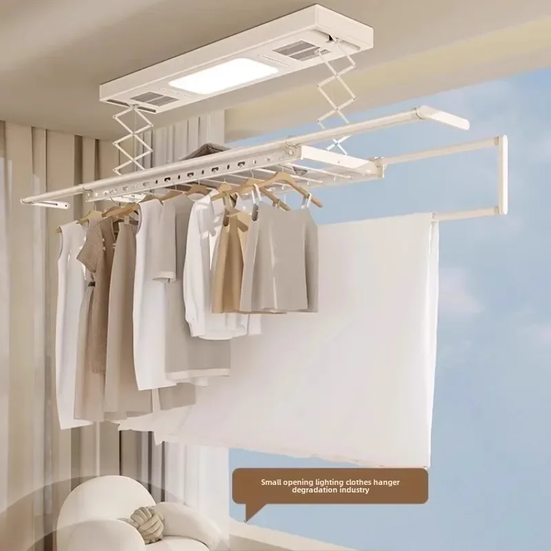 Electric drying rack balcony household remote control lifting drying