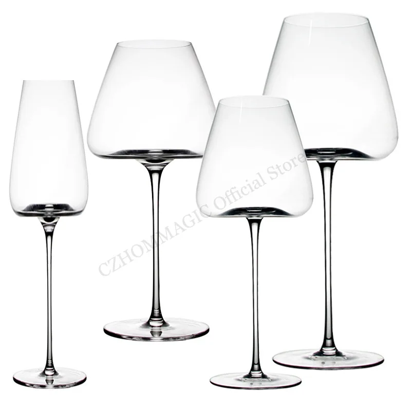 4/2/1Pcs Cristal Cálice de Vinho Tinto Copo Cozinha Ferramenta Drinkware Champagne Óculos Bordeaux Borgonha Casamento Praça Festa Presentes