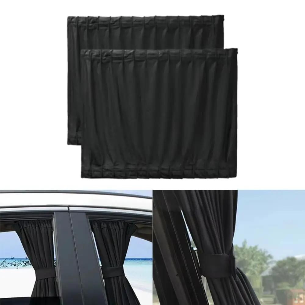 Foldable Design Car Privacy Curtain Easy Installation Sliding Curtain Window Shield Universal Fit Seat Shade Sun Shade Visor