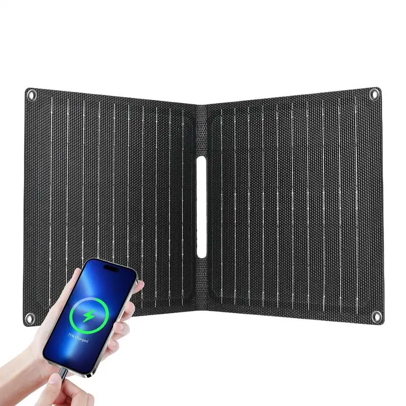 

Solar Charger 30W Camping Solar Panels Foldable Waterproof Fast Charger For Phones And Tablets For Backpacking RV Hiking Camping