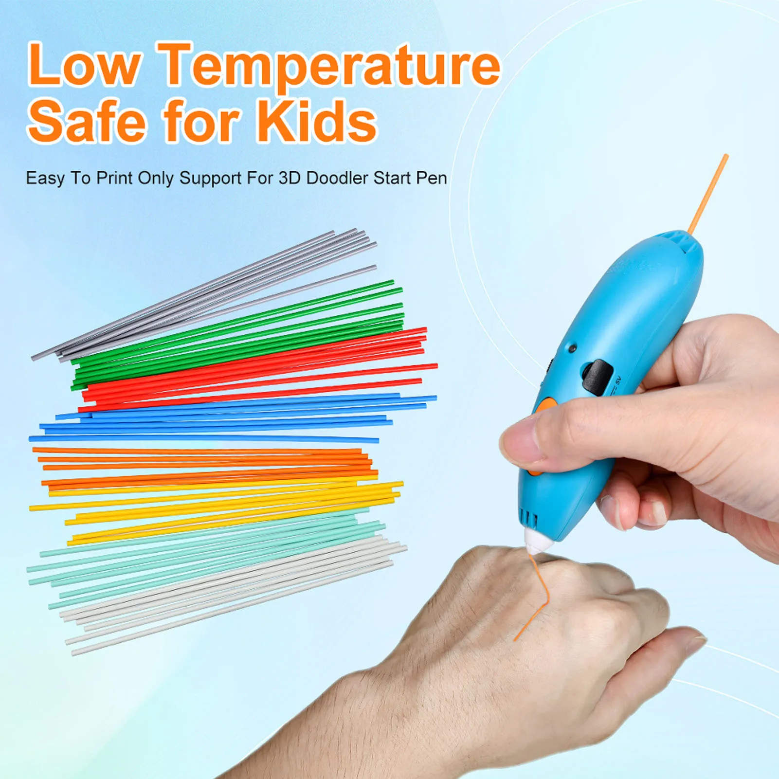 

160 шт., 32 цвета, стержни для 3D-ручек Doodler, 2,5 мм, низкотемпературная нить PCL, 5 шт., каждый цвет (не ручка)