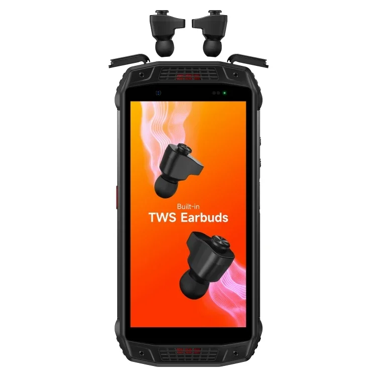 New Design Ulefone Power Armor 15 Rugged Phone 6GB+128GB Built-in TWS Earbuds 6600mAh 5.45 inch Android 12 4G Mobile Phones