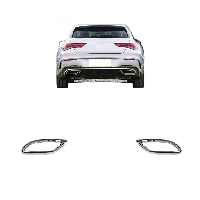 

Rear Bumper Left/ Right Tail Pipe Trim for Mercedes-Benz W118 C118 CLA180 CLA250 CLA200 CLA220 CLA260 2020-2025