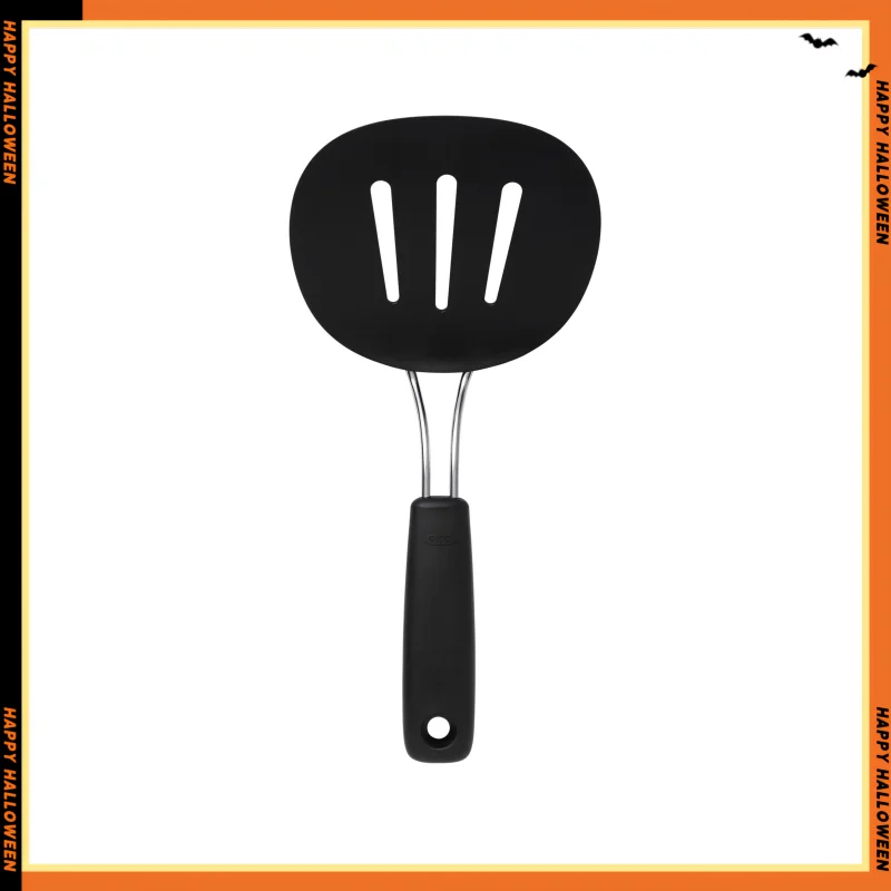 Softworks Силиконовая гибкая кухонная лопатка для блинов, черный