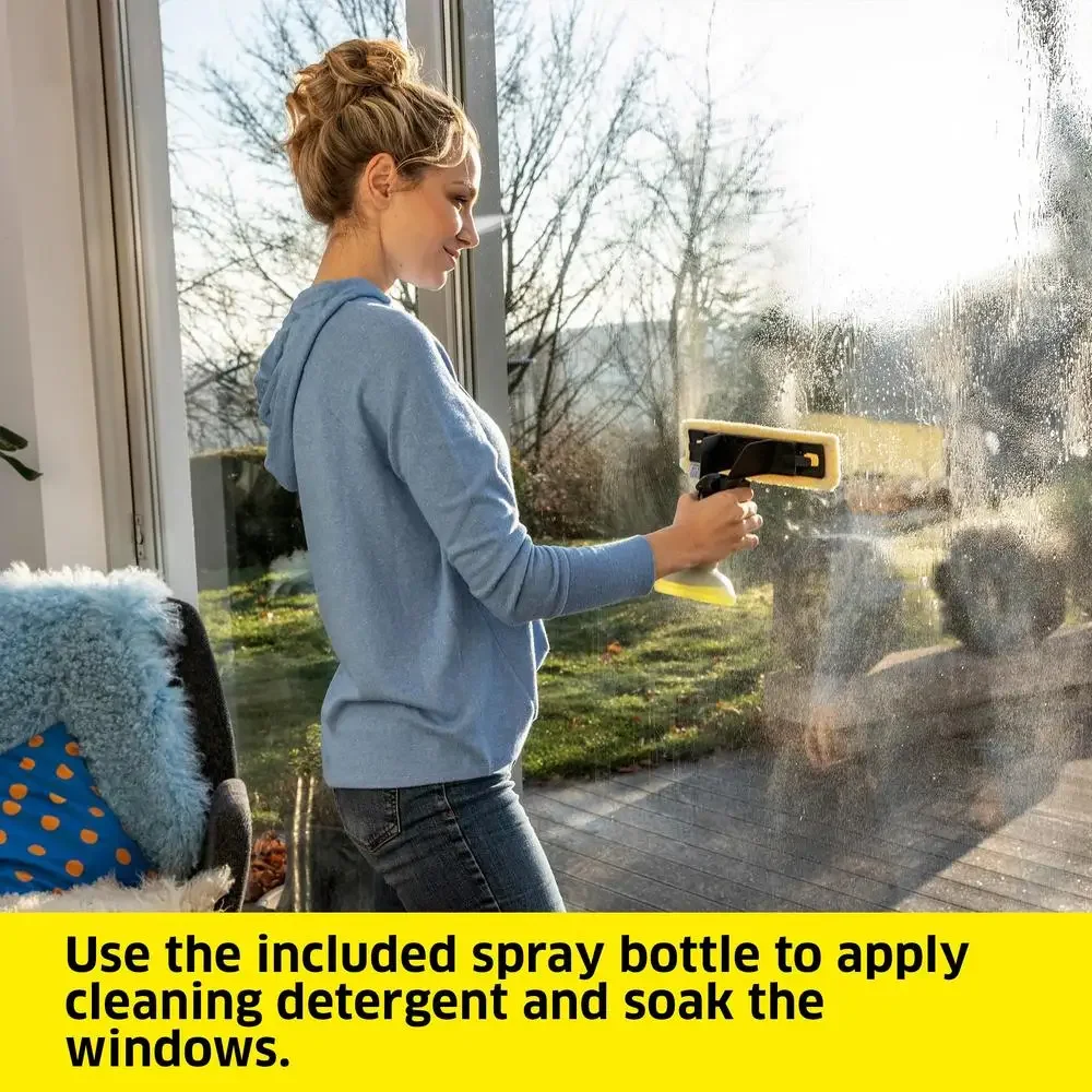 Electric Window Vacuum Squeegee Cordless 11 Inch Multi-Surface Cleaner Rechargeable Cleaning System Showers Mirrors Glass