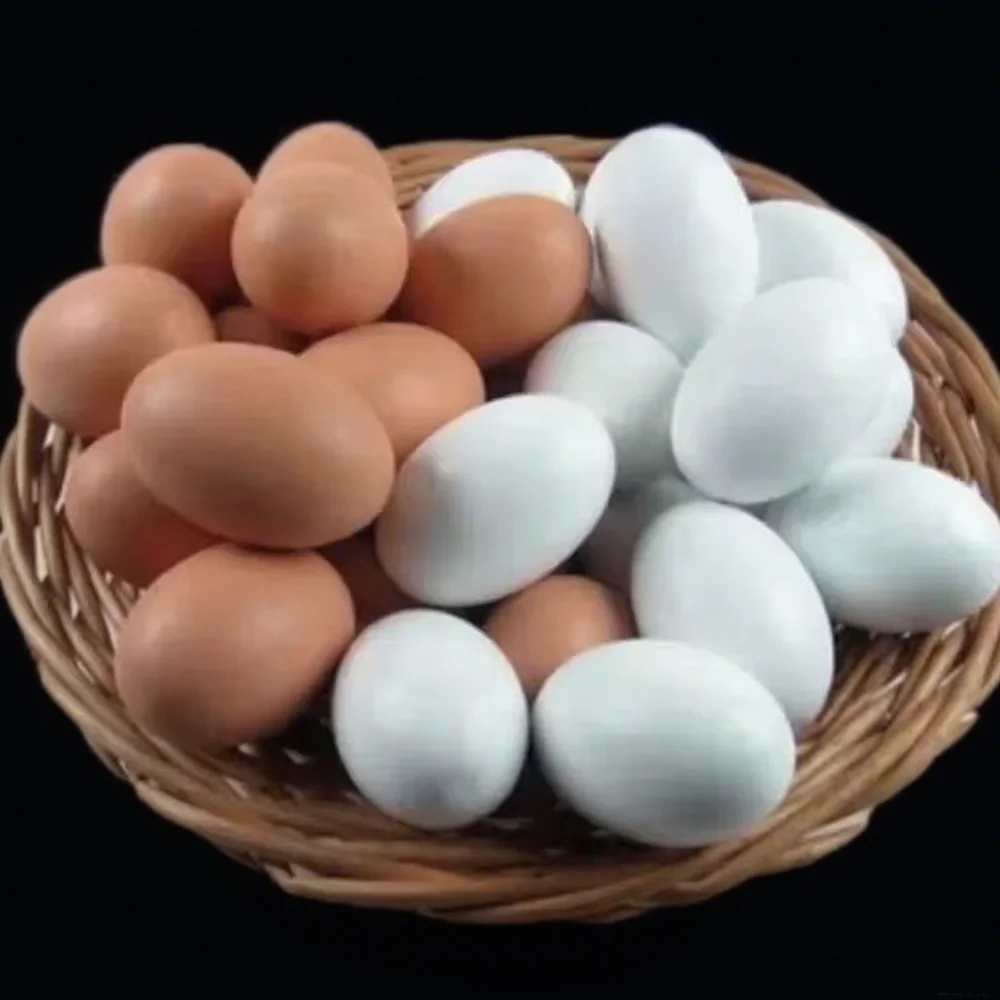 

5pcs Super Real Wooden Egg (60g/pc,Red/White Available) Magic Tricks Appear Vanish Egg Magia Stage Street Gimmick
