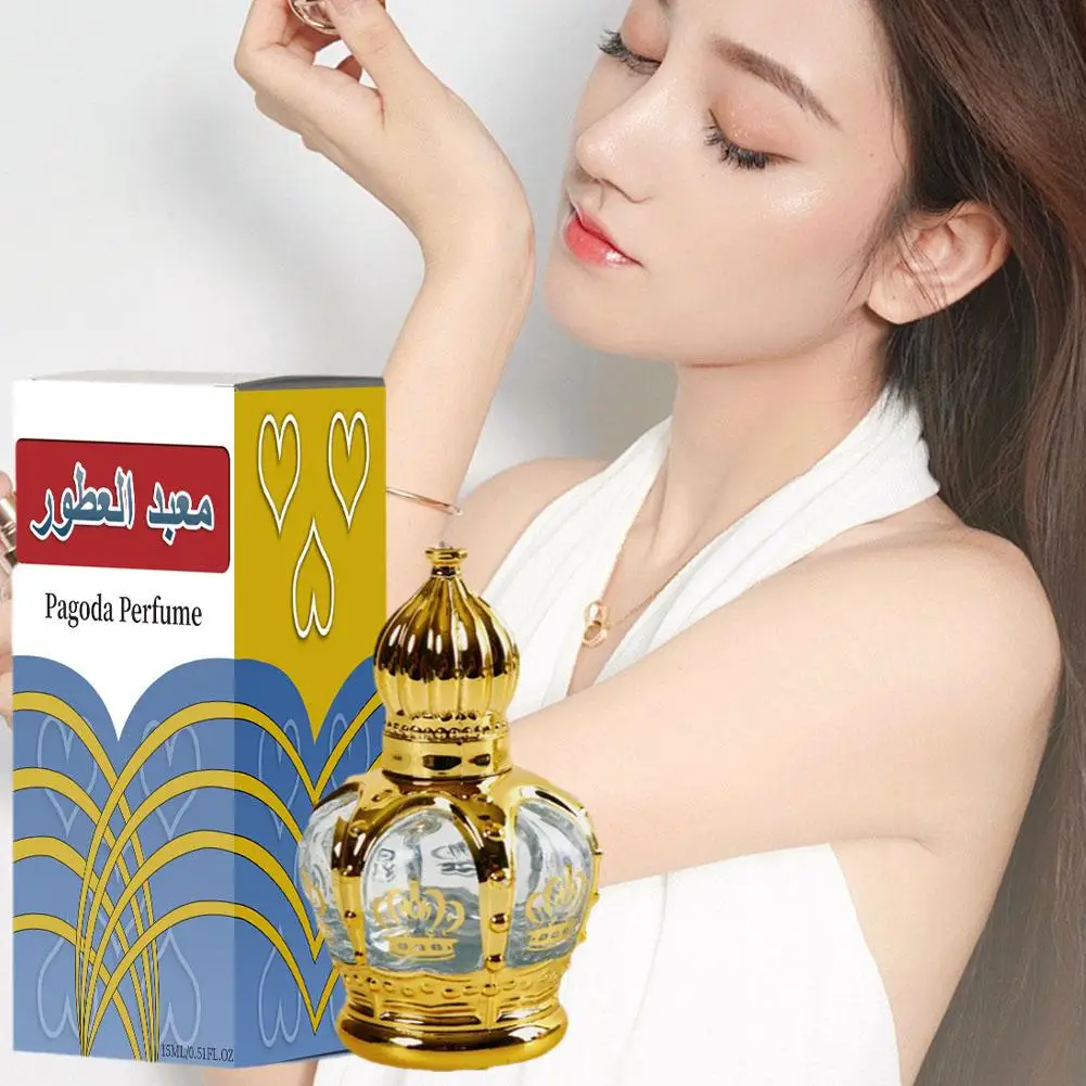 15ML minyak parfum Dubai Timur Tengah wewangian tahan lama cahaya aroma segar bunga gurun Arab minyak esensial kesehatan kecantikan