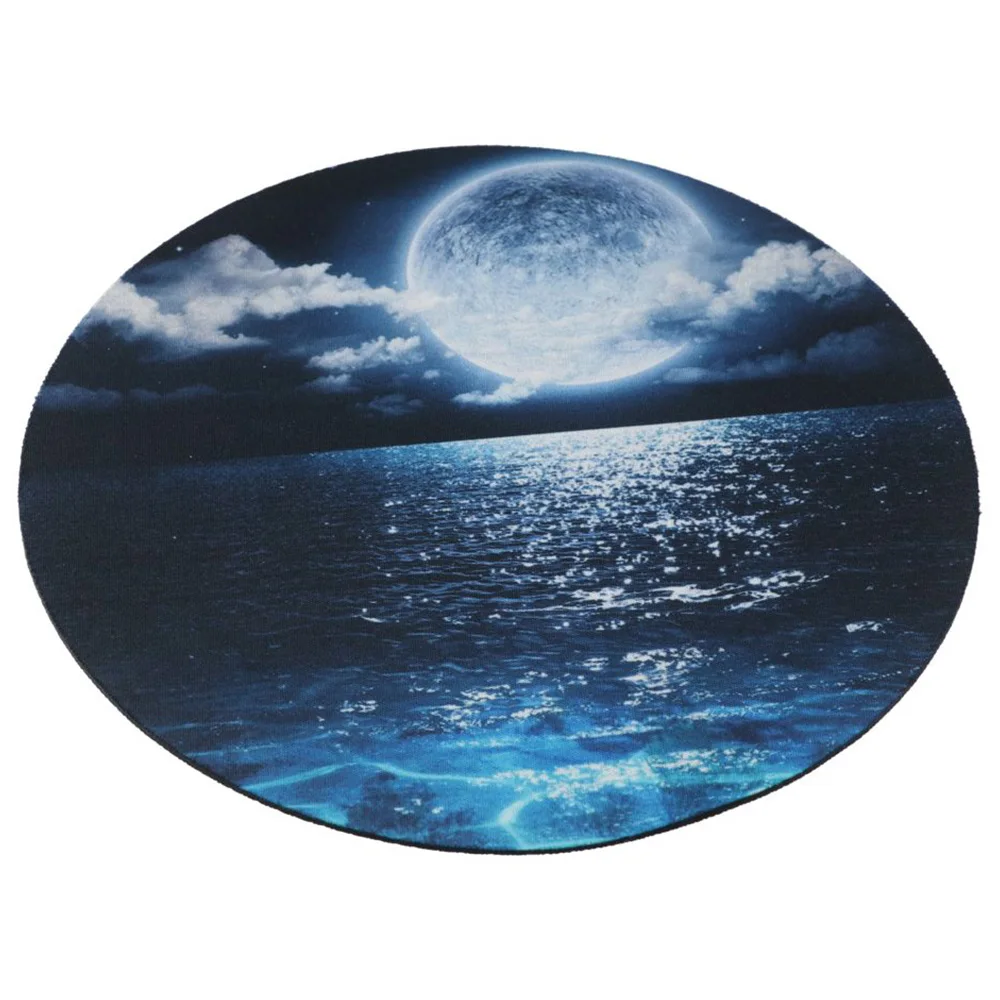

+rubber+pu Computer Office Mouse Pad Multicolour 7.8 X7.8 Inch Dormitory Office Desktop Pad Circular Cute Mousepad Office