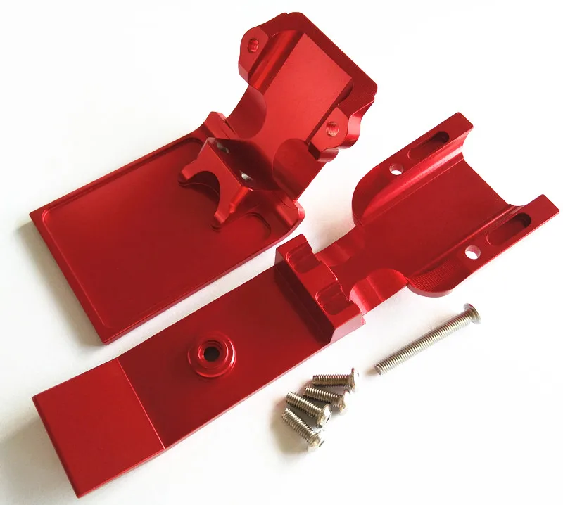 Plaque de protection avant et arrière en aluminium pour Traxxas 1/10 E-Revo Summit Slayer Pro 4x4 5337