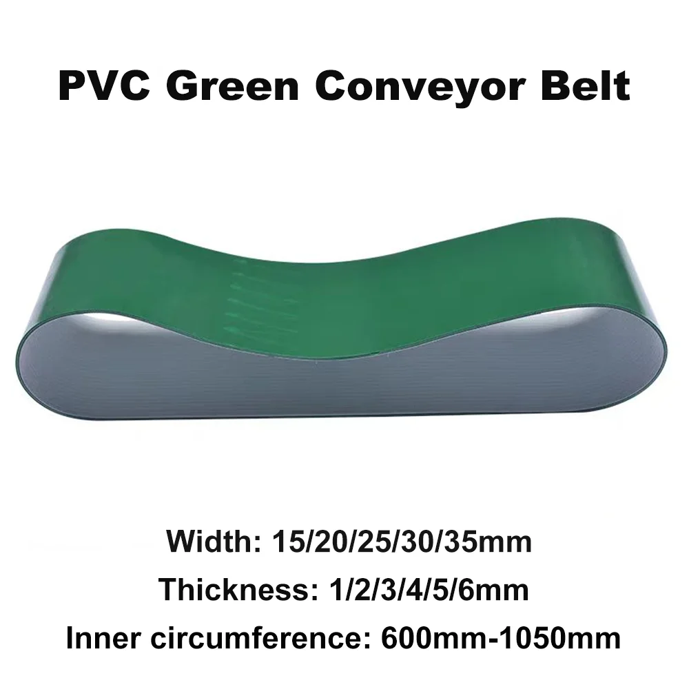 

PVC Green Transmission Conveyor Belt Industrial Belt Perimeter：600mm-1050mm width：15/20/25/30/35mm