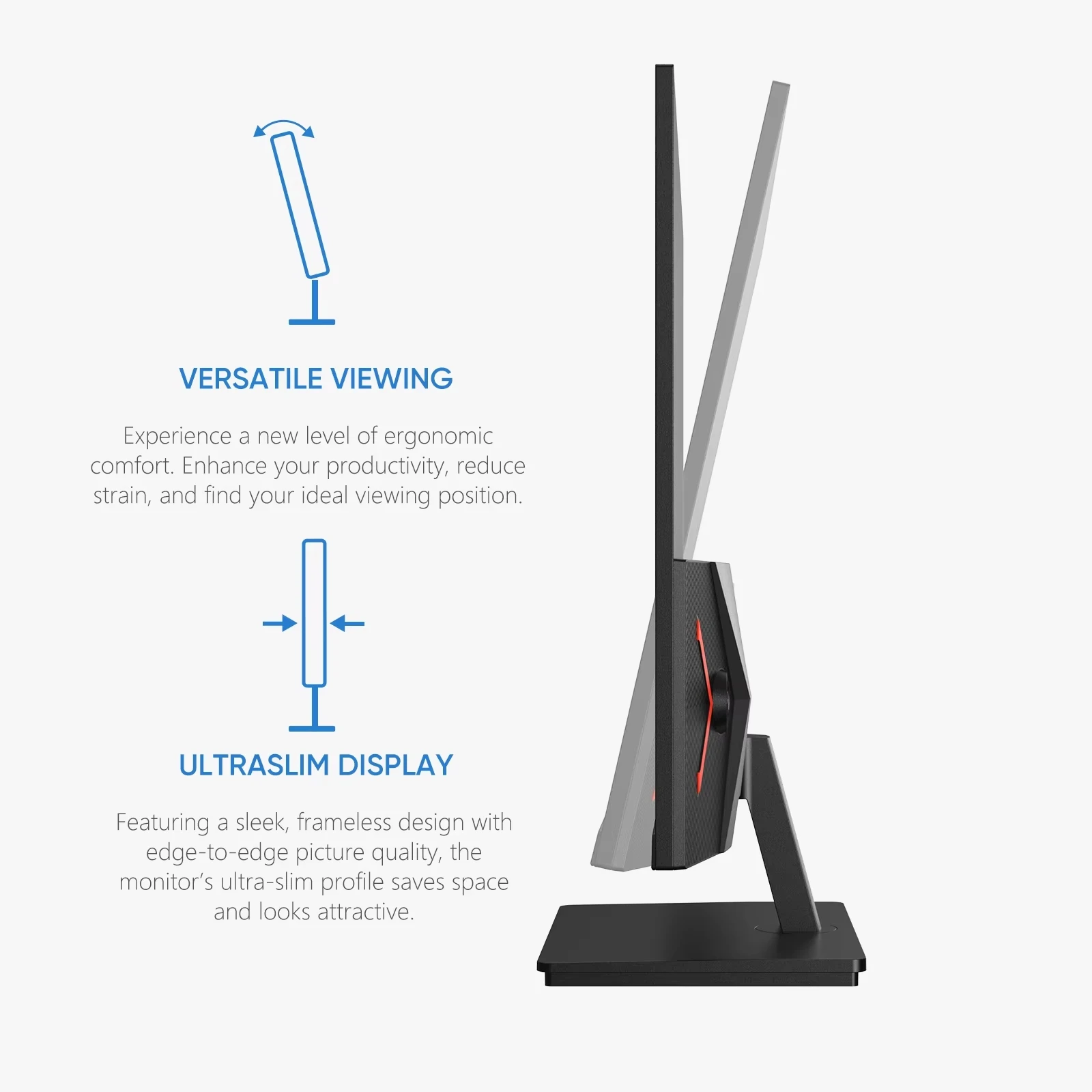 ARZOPA 27-Zoll-Monitor 180 Hz QHD 2K FastIPS FreeSync Tragbarer Gaming-Monitor Zweiter Bildschirm M1RC Ansicht 4
