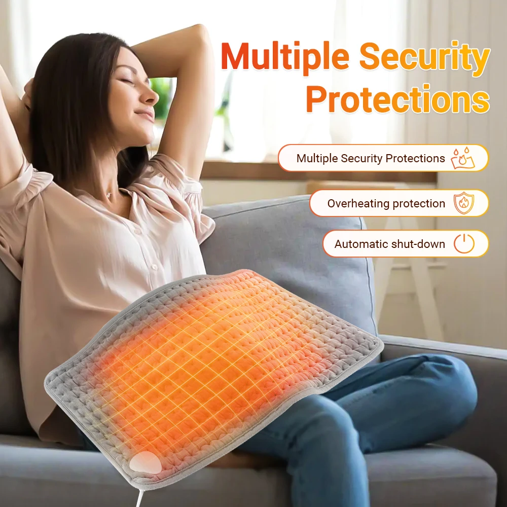 حزام دعم التدفئة الخلفية دعامة الخصر الساخنة مع درجة حرارة قابلة للتعديل حزام الظهر الدافئ البطن دفئا وسادة دعم قطني