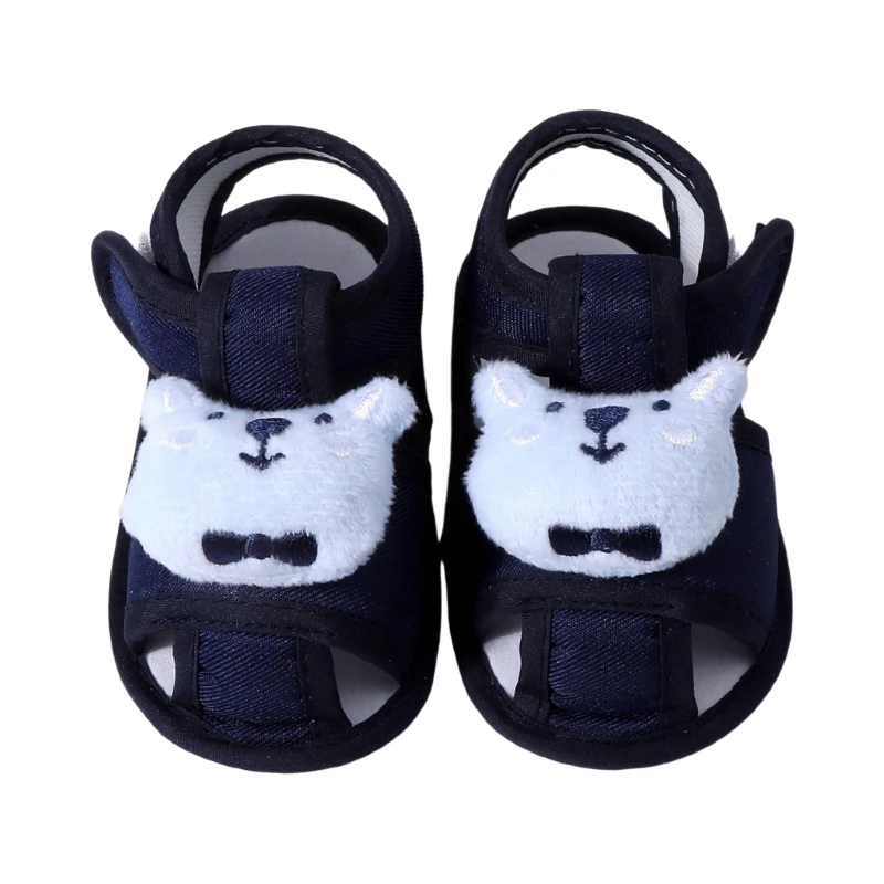 A5YC الصنادل الرضع المريحة من القطن الرضع سهلة التآكل إغلاق للزحف والمشي