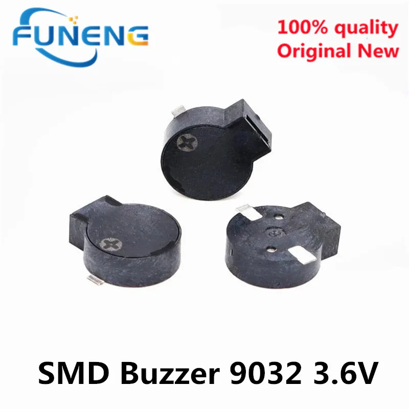 20pcs/lot SMD 9032 9.0x3.2MM Passive Buzzer Magnetic DC 2V-4V Anti-lost Buzzer 9.0*3.2MM Loudspeaker For Arduino Electro Kit