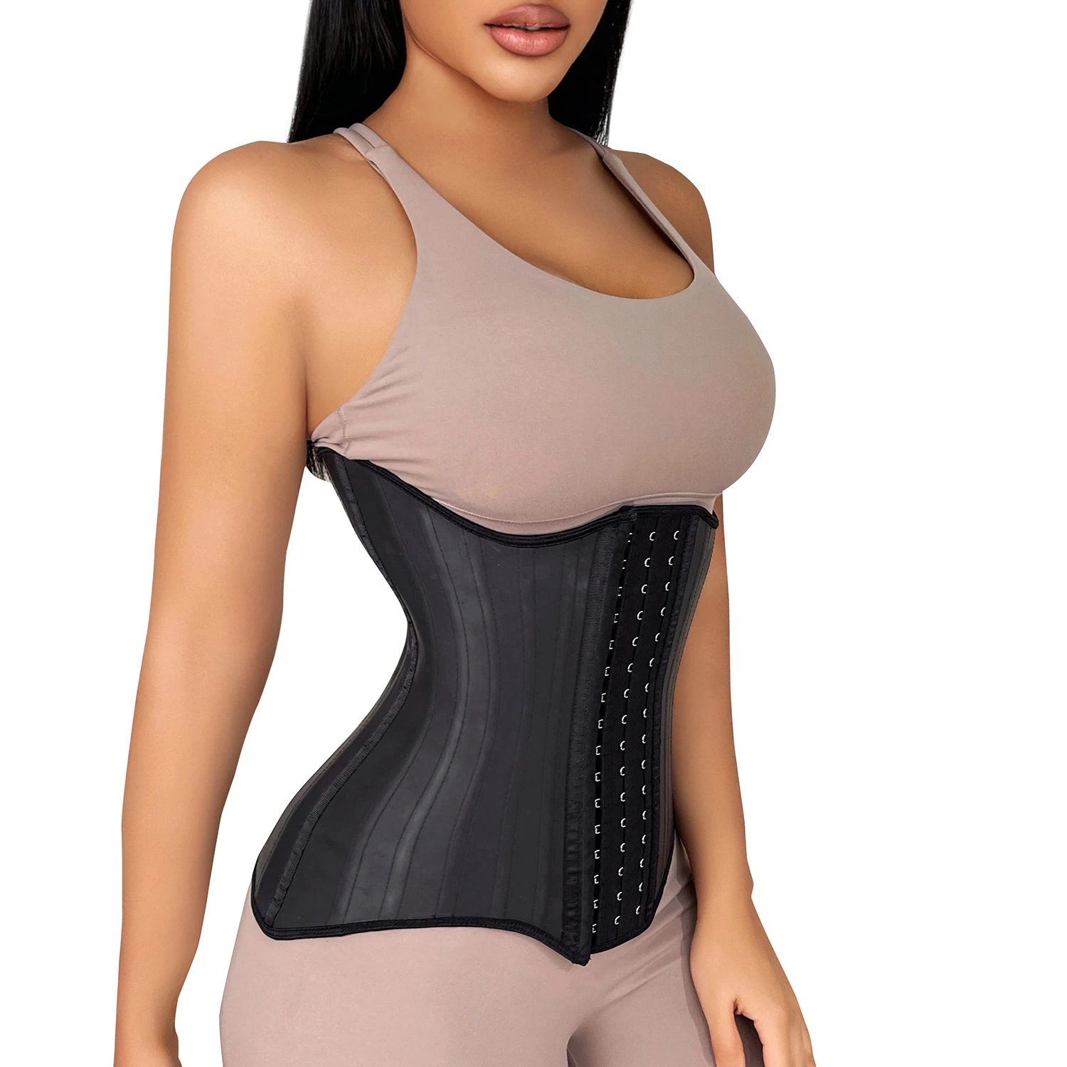 Fajas Colombianas Latex Waist Trainer Body Shaper Corset for Slimming Belly Sheath Shapewear Women Modeling Strap 25 Steel Bones