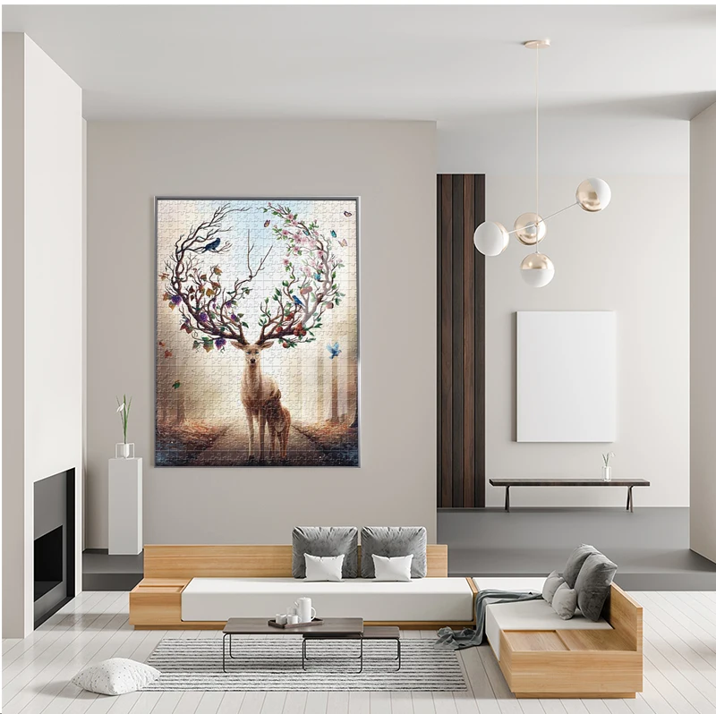 Dorosły 1000 sztuk Puzzle ELK wysoki poziom trudności dekompresja dziewczyna zabawki edukacyjne prezent urodzinowy gry planszowe