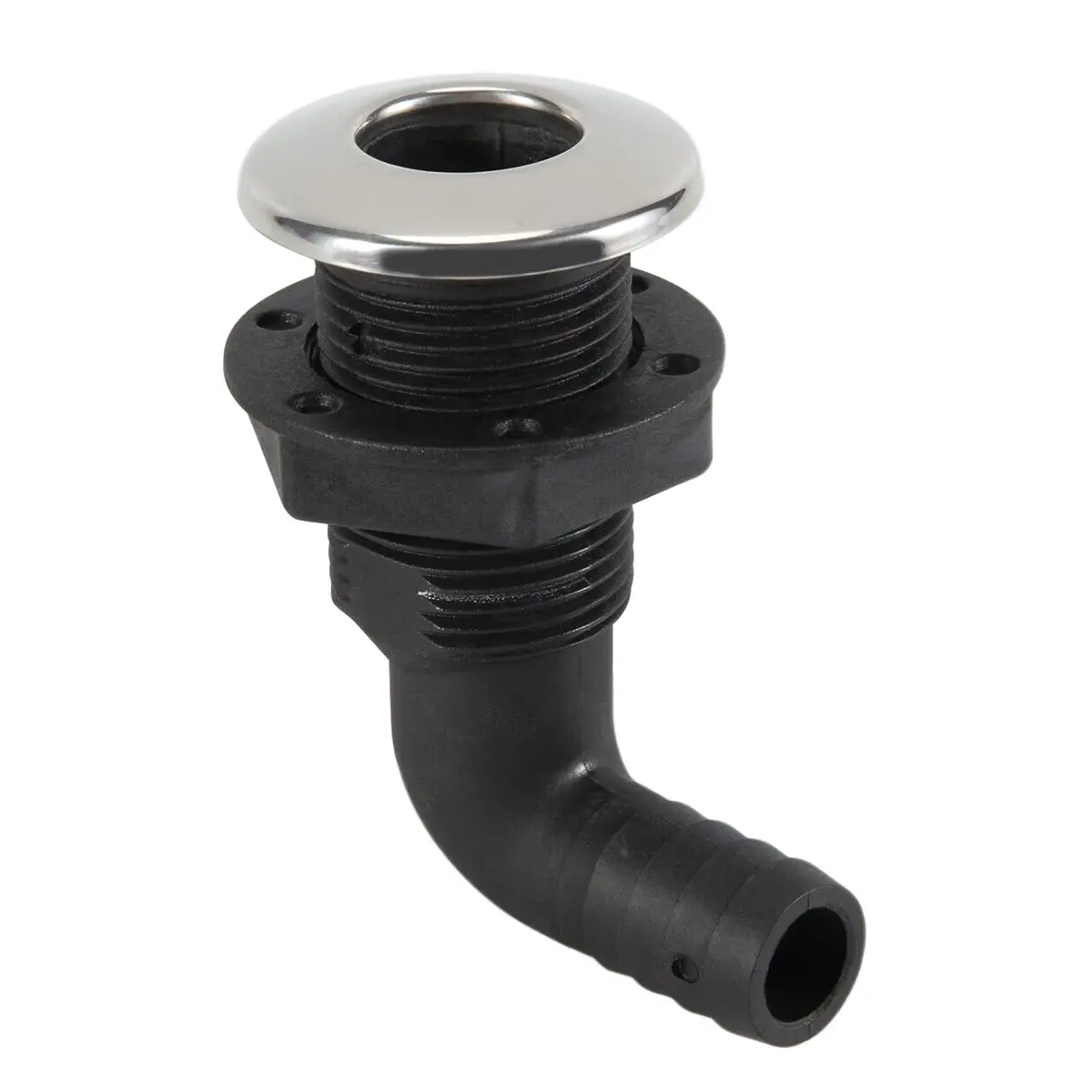 A64K 3/4 Inch Universal Hull Hose Connector Nylon Water Outlet Marine Ship Accessories