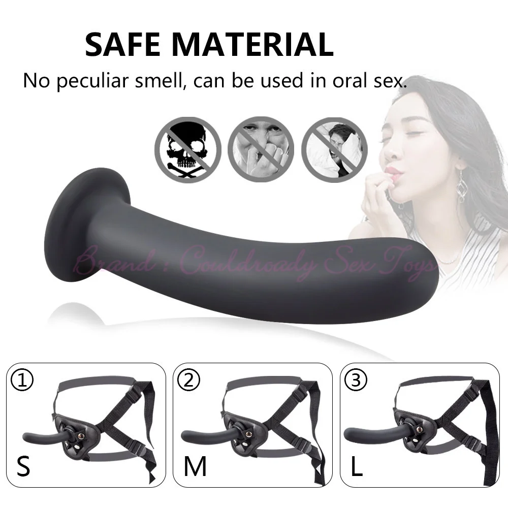 Silicone Strapon Dildo for Women Panties Suction Cup Huge Penis Belt Sexual Harness Strap On Plug Anal Sex Toy for Lesbian